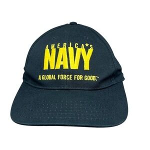 Vintage‎ US Navy Made USA Hat Military Baseball Cap Patriotic Americana Veteran